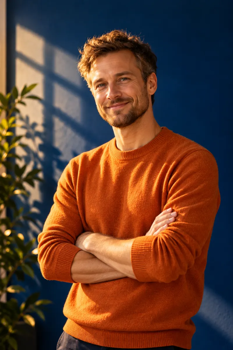 Portrait of Jonas Lindqvist, a dietitian in his thirties
